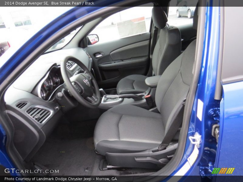 Blue Streak Pearl / Black 2014 Dodge Avenger SE