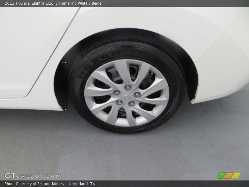 Shimmering White / Beige 2013 Hyundai Elantra GLS