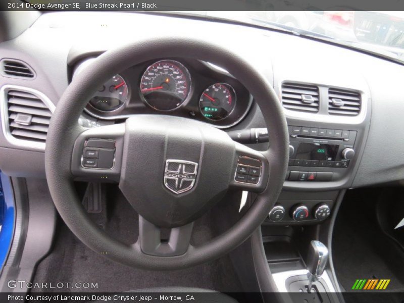 Blue Streak Pearl / Black 2014 Dodge Avenger SE