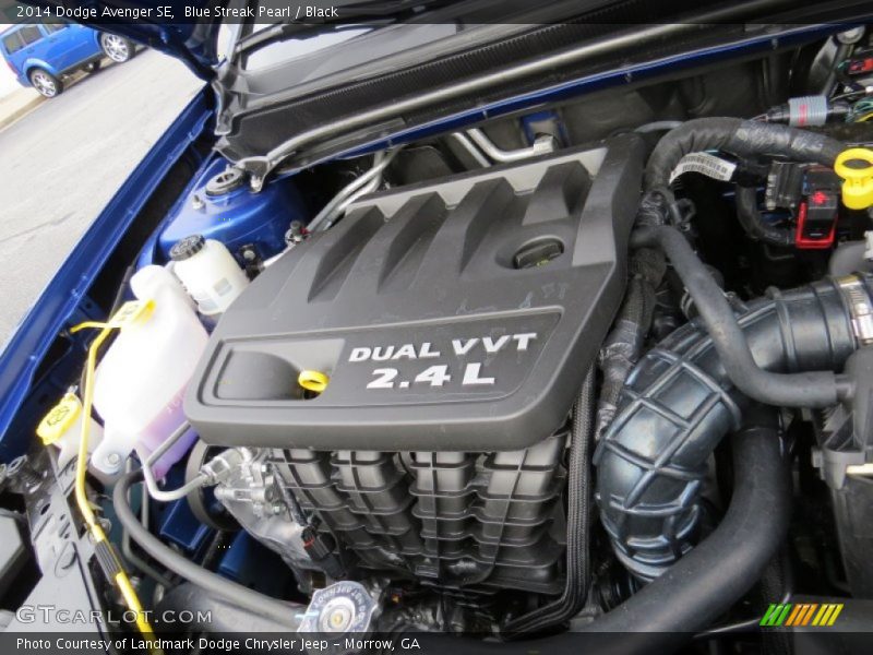Blue Streak Pearl / Black 2014 Dodge Avenger SE