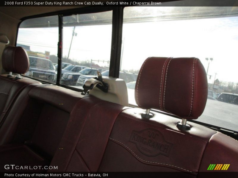 Oxford White / Chaparral Brown 2008 Ford F350 Super Duty King Ranch Crew Cab Dually