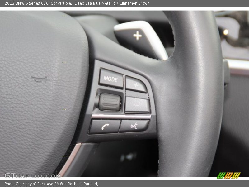 Deep Sea Blue Metallic / Cinnamon Brown 2013 BMW 6 Series 650i Convertible