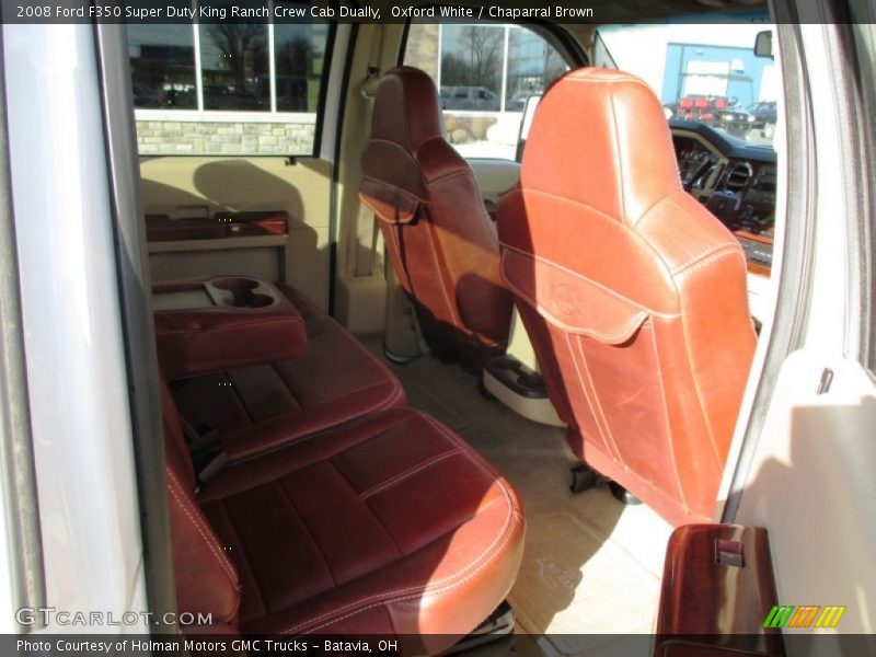 Oxford White / Chaparral Brown 2008 Ford F350 Super Duty King Ranch Crew Cab Dually