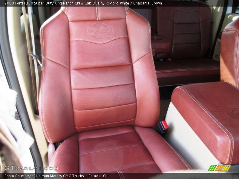 Oxford White / Chaparral Brown 2008 Ford F350 Super Duty King Ranch Crew Cab Dually