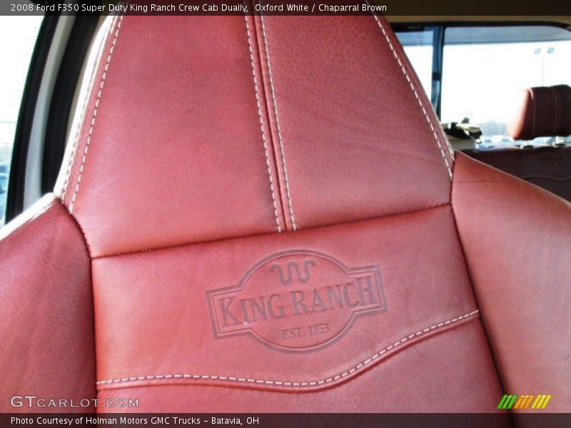 Oxford White / Chaparral Brown 2008 Ford F350 Super Duty King Ranch Crew Cab Dually