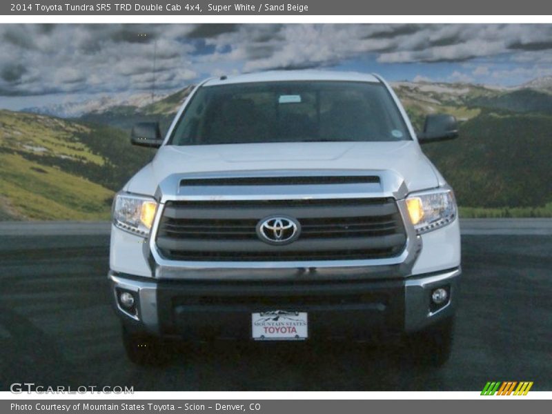 Super White / Sand Beige 2014 Toyota Tundra SR5 TRD Double Cab 4x4