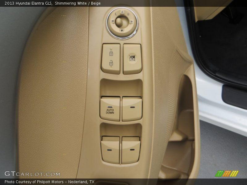Shimmering White / Beige 2013 Hyundai Elantra GLS