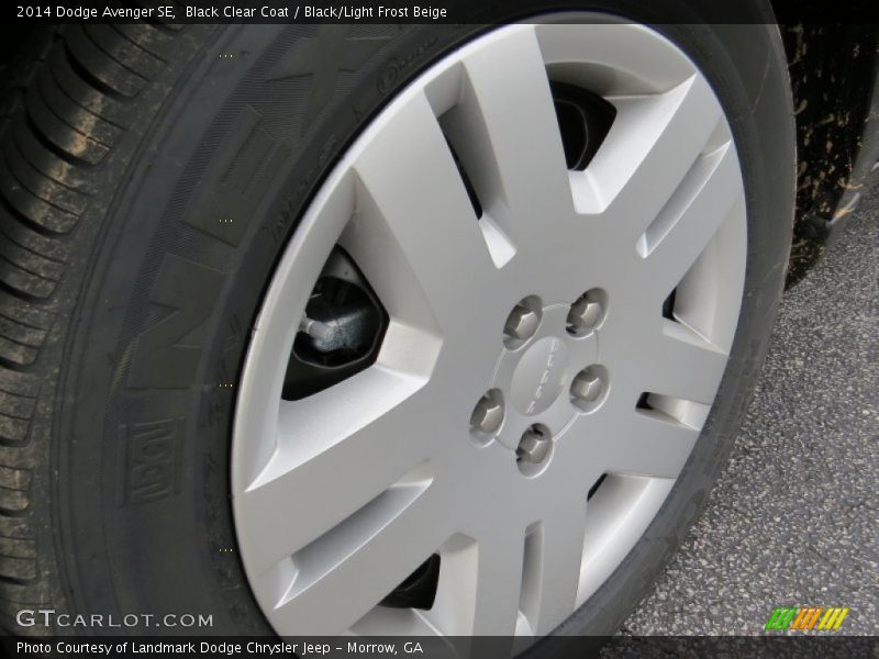 Black Clear Coat / Black/Light Frost Beige 2014 Dodge Avenger SE