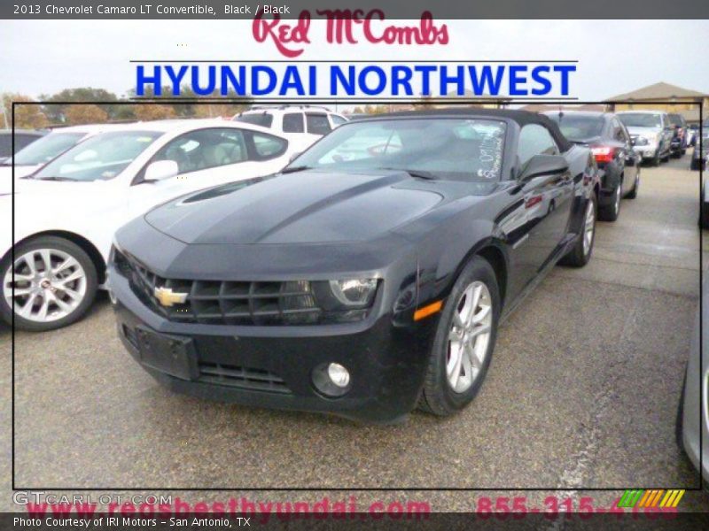 Black / Black 2013 Chevrolet Camaro LT Convertible