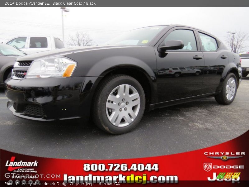 Black Clear Coat / Black 2014 Dodge Avenger SE