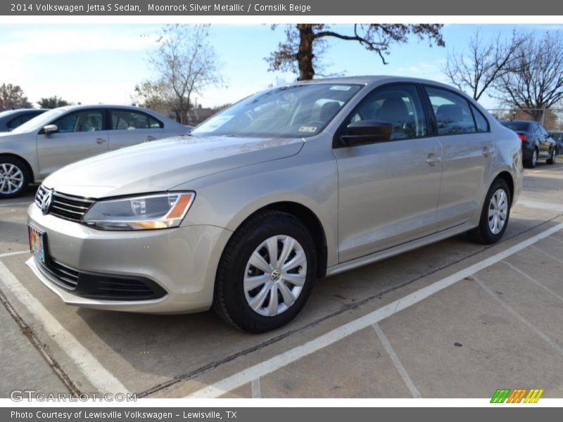 Moonrock Silver Metallic / Cornsilk Beige 2014 Volkswagen Jetta S Sedan