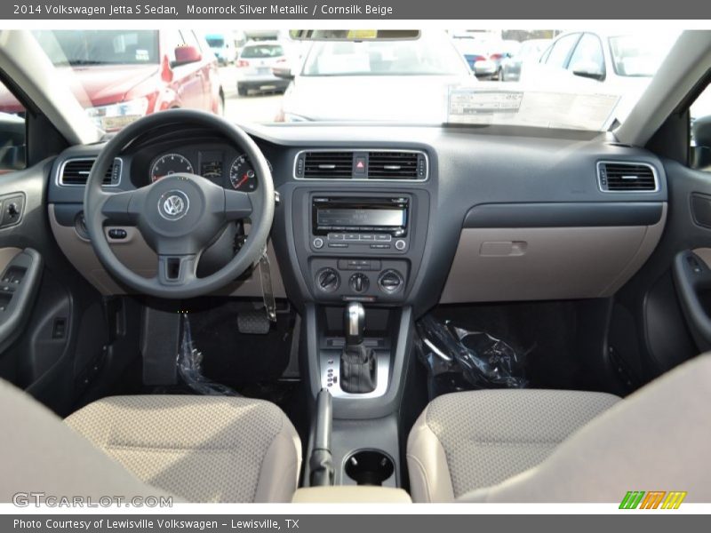 Moonrock Silver Metallic / Cornsilk Beige 2014 Volkswagen Jetta S Sedan