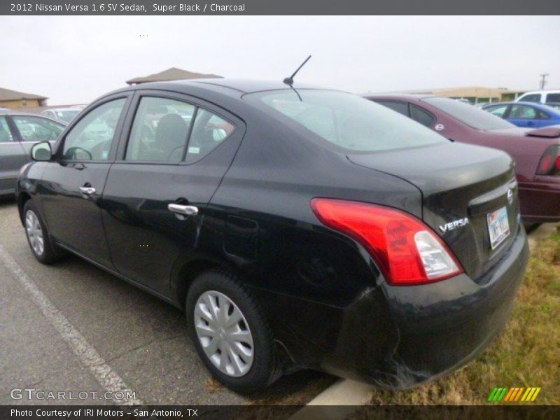 Super Black / Charcoal 2012 Nissan Versa 1.6 SV Sedan