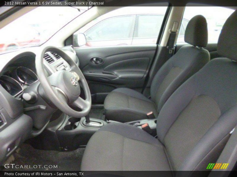 Super Black / Charcoal 2012 Nissan Versa 1.6 SV Sedan