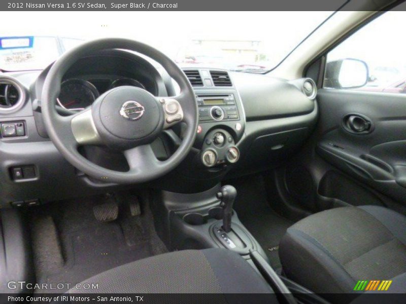 Super Black / Charcoal 2012 Nissan Versa 1.6 SV Sedan