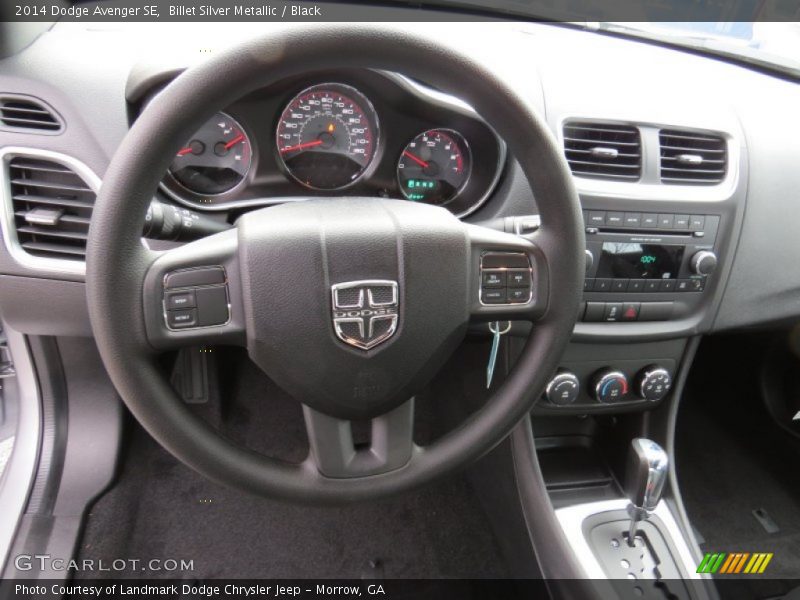 Billet Silver Metallic / Black 2014 Dodge Avenger SE