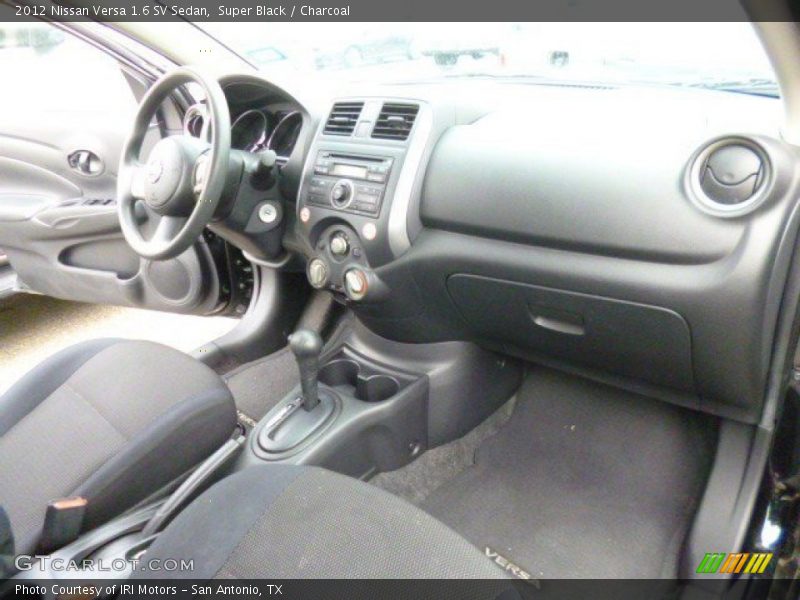 Super Black / Charcoal 2012 Nissan Versa 1.6 SV Sedan