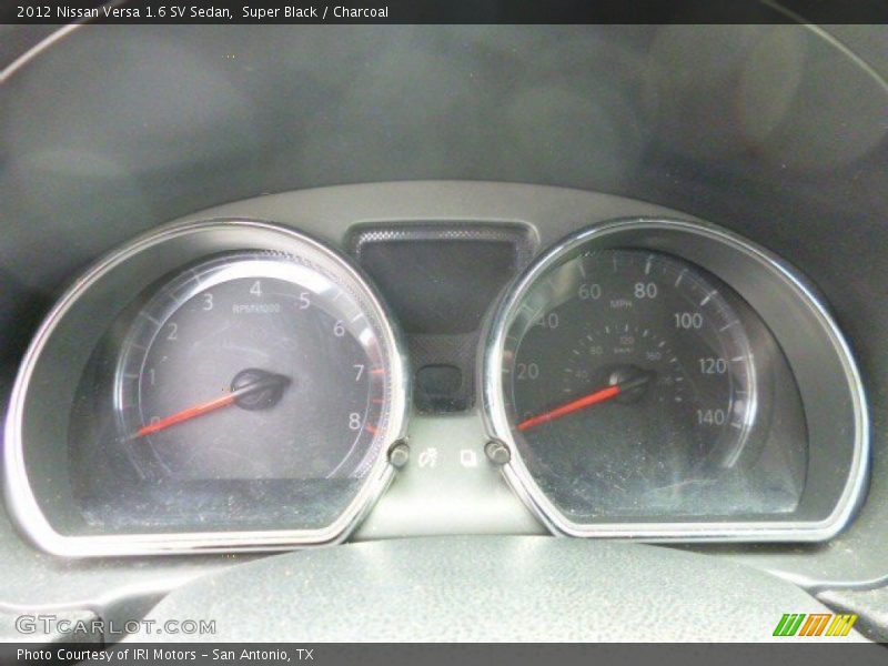 Super Black / Charcoal 2012 Nissan Versa 1.6 SV Sedan