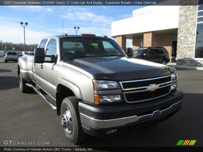 Graystone Metallic / Dark Charcoal 2007 Chevrolet Silverado 3500HD Classic LT Crew Cab 4x4 Dually