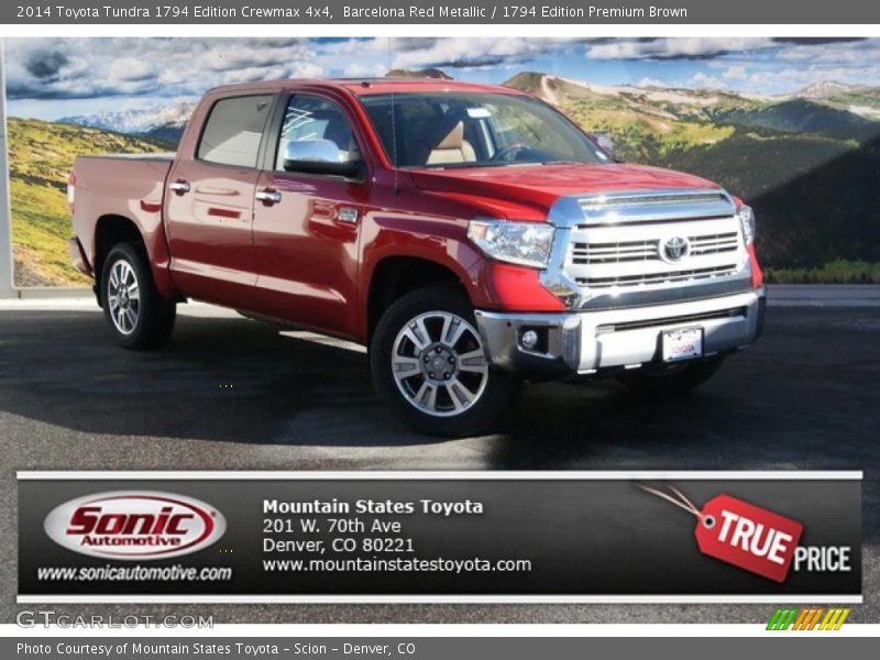 Barcelona Red Metallic / 1794 Edition Premium Brown 2014 Toyota Tundra 1794 Edition Crewmax 4x4