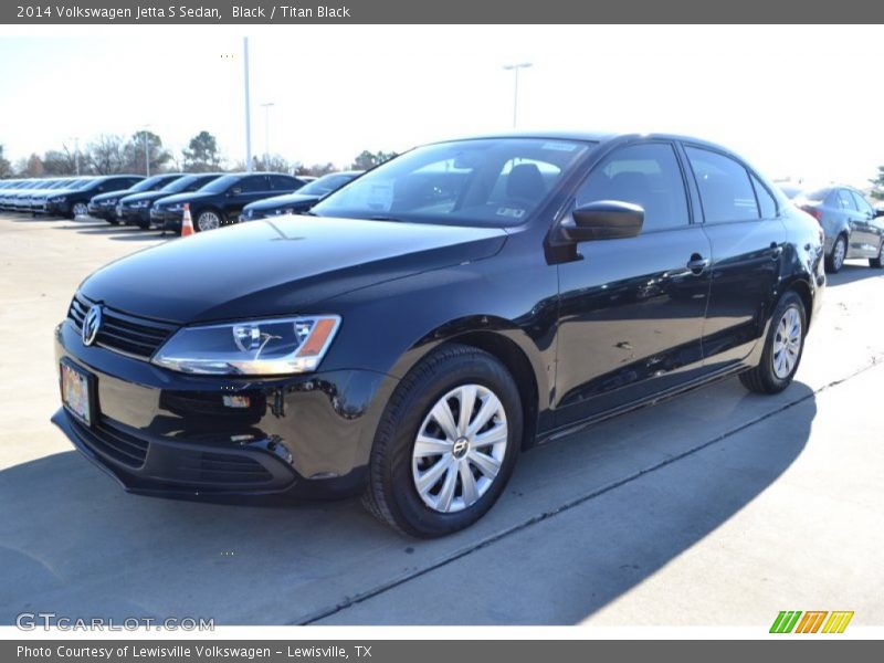 Black / Titan Black 2014 Volkswagen Jetta S Sedan