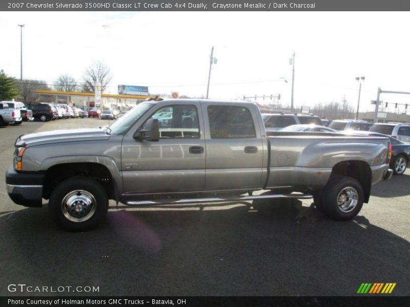 Graystone Metallic / Dark Charcoal 2007 Chevrolet Silverado 3500HD Classic LT Crew Cab 4x4 Dually