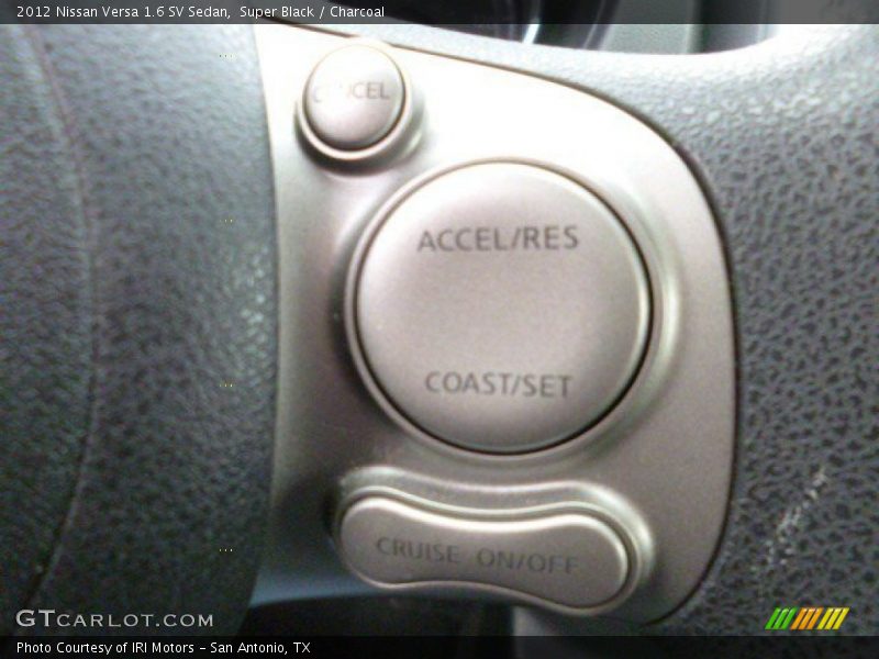 Super Black / Charcoal 2012 Nissan Versa 1.6 SV Sedan