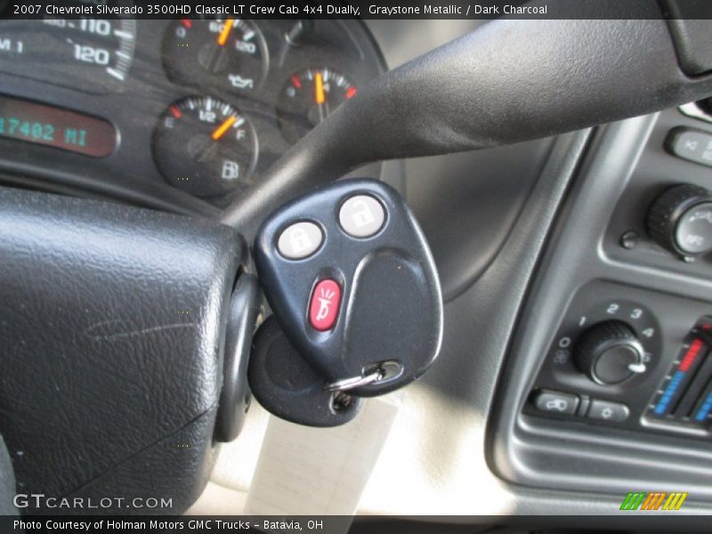 Graystone Metallic / Dark Charcoal 2007 Chevrolet Silverado 3500HD Classic LT Crew Cab 4x4 Dually