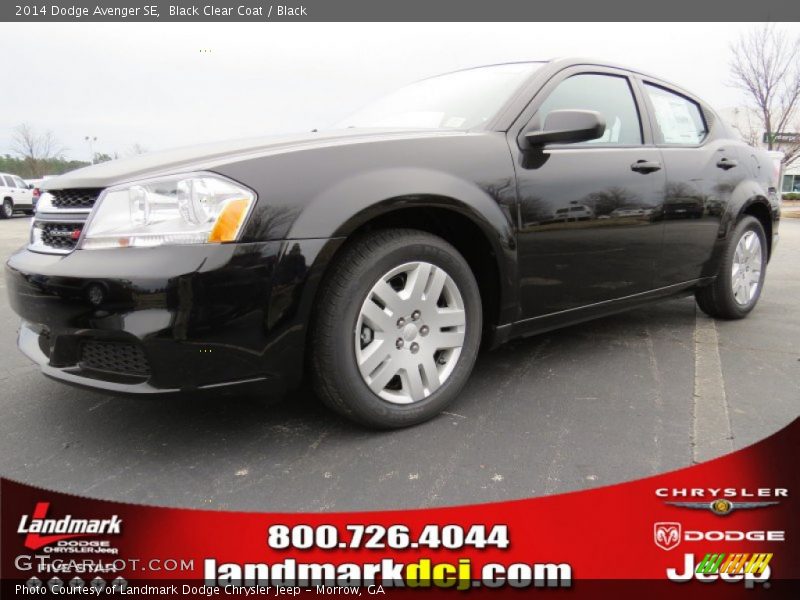 Black Clear Coat / Black 2014 Dodge Avenger SE