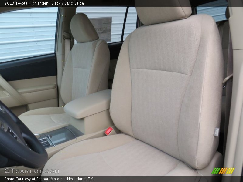 Black / Sand Beige 2013 Toyota Highlander