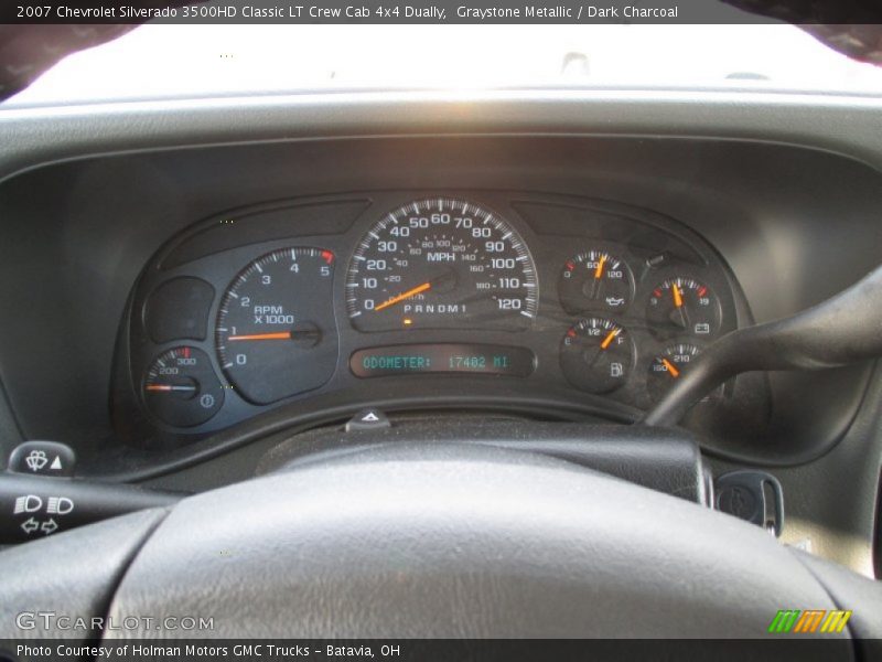 Graystone Metallic / Dark Charcoal 2007 Chevrolet Silverado 3500HD Classic LT Crew Cab 4x4 Dually