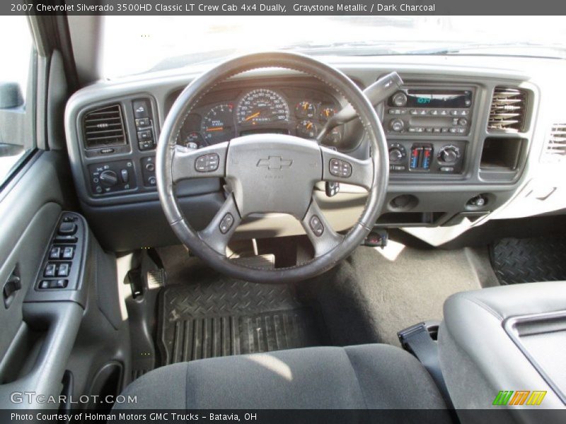 Graystone Metallic / Dark Charcoal 2007 Chevrolet Silverado 3500HD Classic LT Crew Cab 4x4 Dually