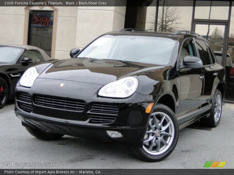 Black / Black/Steel Grey 2006 Porsche Cayenne S Titanium
