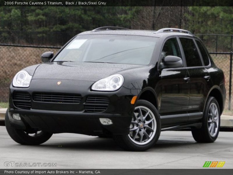 Black / Black/Steel Grey 2006 Porsche Cayenne S Titanium