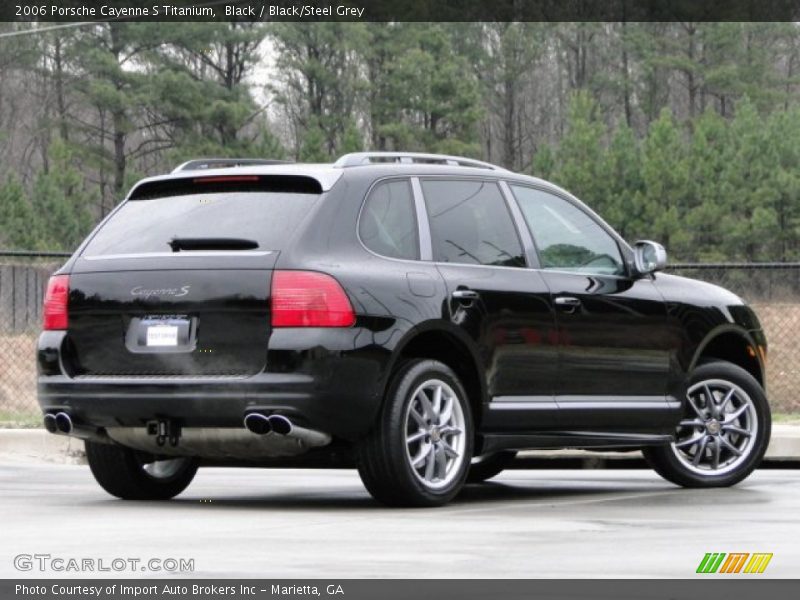 Black / Black/Steel Grey 2006 Porsche Cayenne S Titanium
