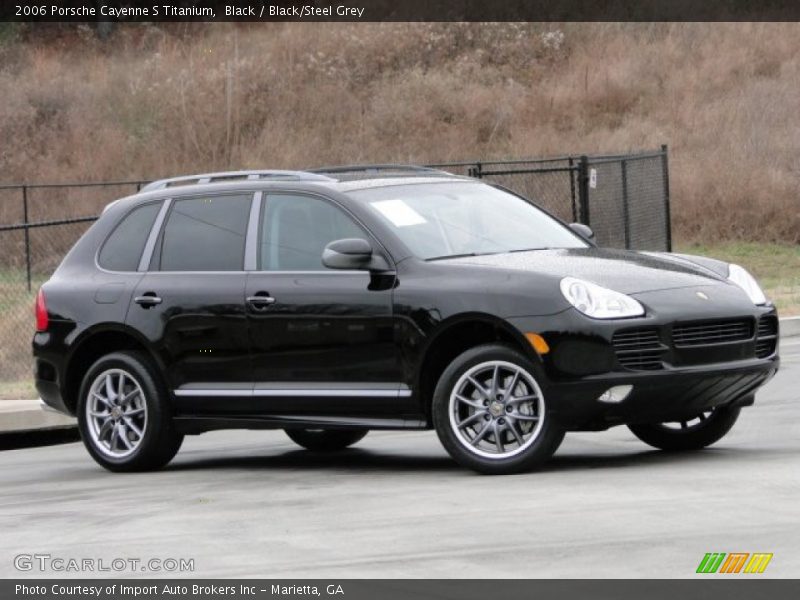 Black / Black/Steel Grey 2006 Porsche Cayenne S Titanium