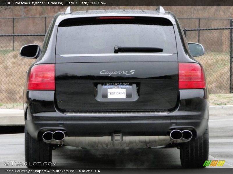 Black / Black/Steel Grey 2006 Porsche Cayenne S Titanium