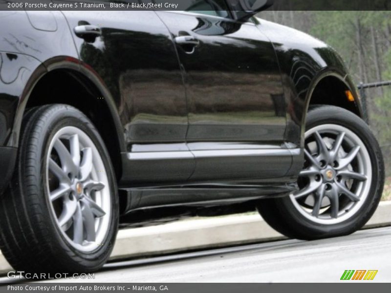 Black / Black/Steel Grey 2006 Porsche Cayenne S Titanium