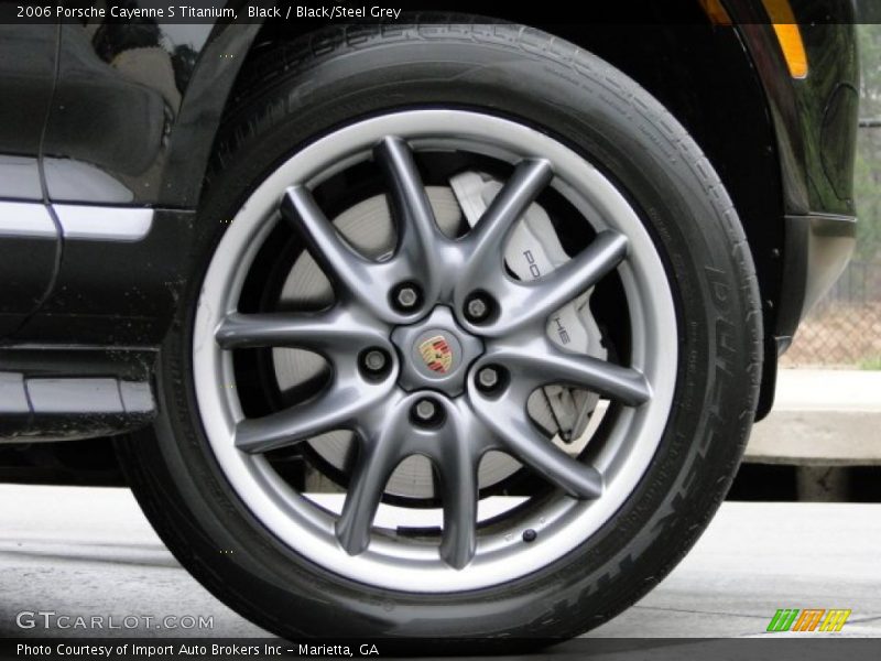 Black / Black/Steel Grey 2006 Porsche Cayenne S Titanium
