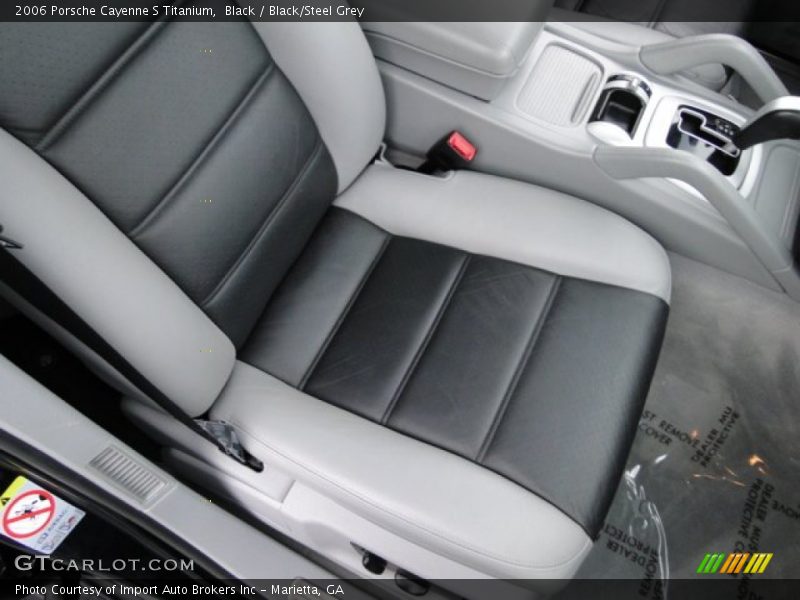 Black / Black/Steel Grey 2006 Porsche Cayenne S Titanium