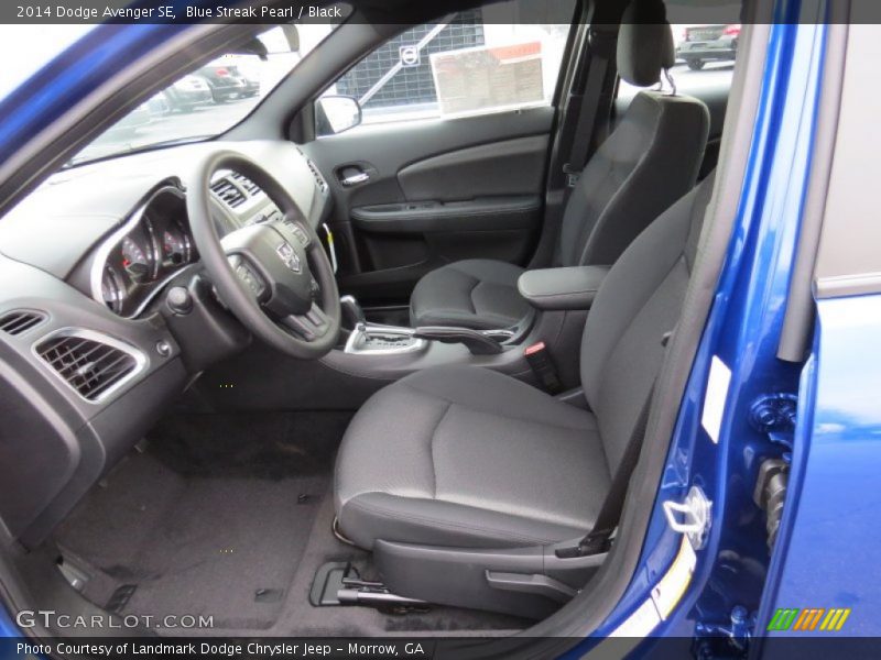 Blue Streak Pearl / Black 2014 Dodge Avenger SE