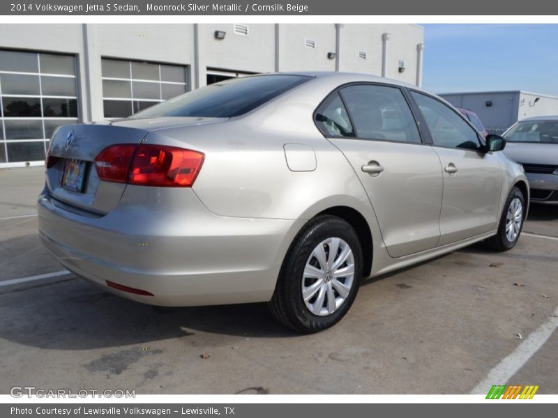 Moonrock Silver Metallic / Cornsilk Beige 2014 Volkswagen Jetta S Sedan
