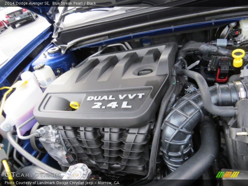 Blue Streak Pearl / Black 2014 Dodge Avenger SE