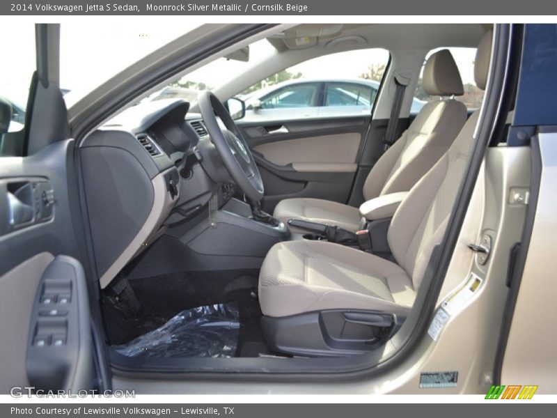 Moonrock Silver Metallic / Cornsilk Beige 2014 Volkswagen Jetta S Sedan