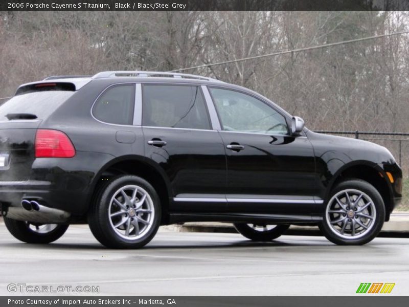 Black / Black/Steel Grey 2006 Porsche Cayenne S Titanium