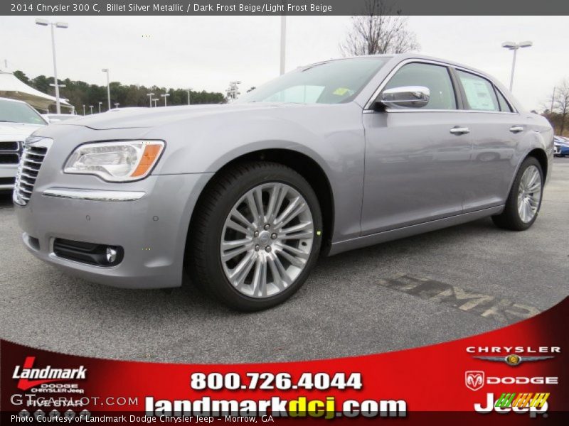 Billet Silver Metallic / Dark Frost Beige/Light Frost Beige 2014 Chrysler 300 C