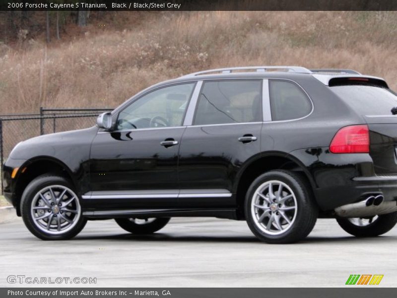 Black / Black/Steel Grey 2006 Porsche Cayenne S Titanium