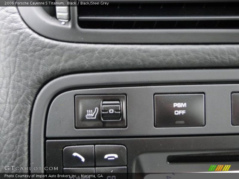 Black / Black/Steel Grey 2006 Porsche Cayenne S Titanium