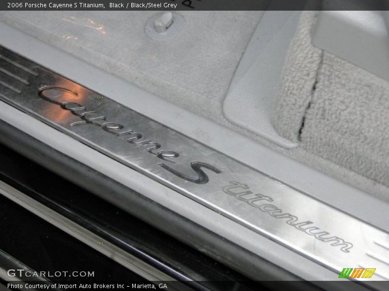 Black / Black/Steel Grey 2006 Porsche Cayenne S Titanium