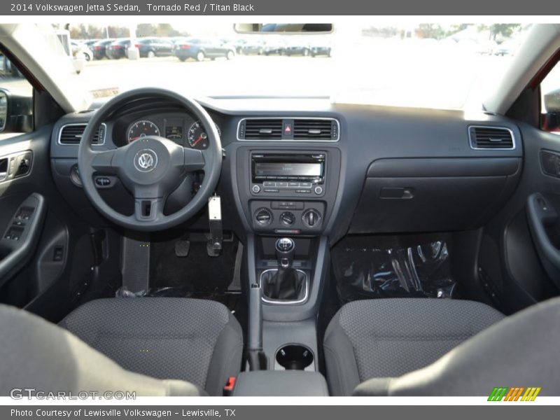 Tornado Red / Titan Black 2014 Volkswagen Jetta S Sedan
